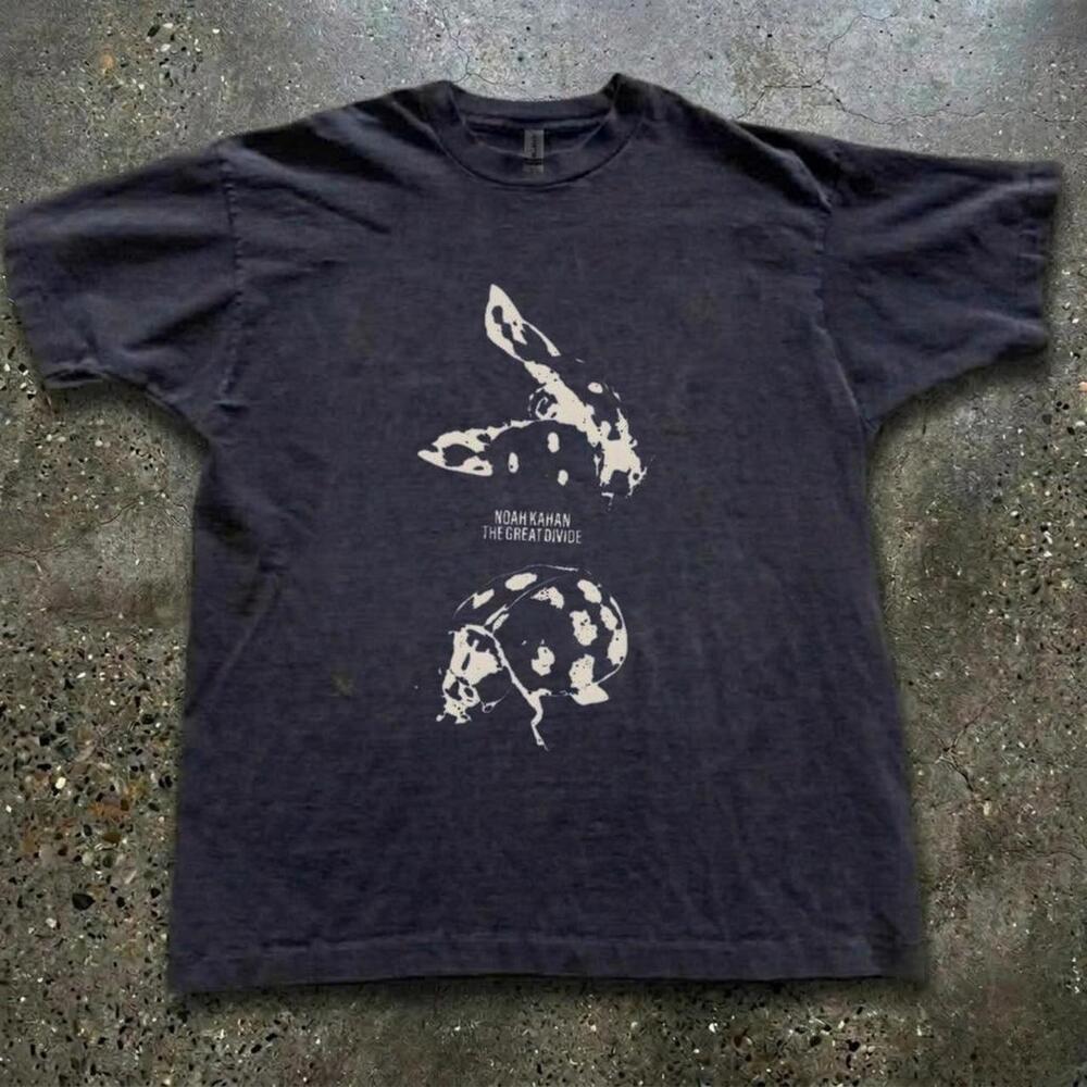 Black Graphic Tee With White